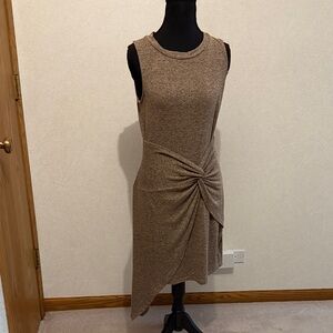 Altar'd State Asymmetrical Heather Tan Dress